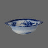 Antique Flow Blue 10" Serving Bowl Touraine Stanley Pottery Blue & White Decor