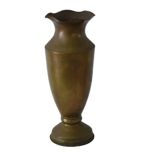 WWII Trench Art Brass Vase Made from 105mm M14 Spent Tank Shell Casing Kings Norton Mint UK - Premier Estate Gallery