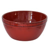 Vintage Farmhouse Style Serving Bowl Red Black Glaze Terracotta Italy - Premier Estate Gallery