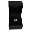 Art Deco Style 14k White Gold Aquamarine Diamond Halo Ring Engagement Ring - Premier Estate Gallery 6