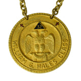 Vintage Brass Masonic Medal Madison WI Consistory 32nd 33rd Degree Scottish Rite - Premier Estate Gallery 