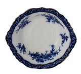 Antique Touraine Flow Blue Serving Bowl Stanley Pottery England Rare - Premier Estate Gallery 