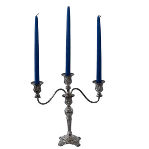 Ornate Wm Rogers & Sons Silver Plate 3 Light Candelabra Romantic Ornate Decor - Premier Estate Gallery