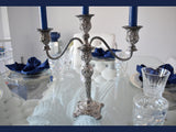 Ornate Wm Rogers & Sons Silver Plate 3 Light Candelabra Romantic Ornate Decor - Premier Estate Gallery 3