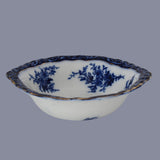 Antique Touraine Flow Blue Serving Bowl Stanley Pottery England Rare - Premier Estate Gallery  3