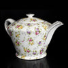 1930s Rose Chintz Porcelain Teapot Pink Lavender Yellow Roses Hotta Yu Shoten Co French Country Decor - Premier Estate Gallery 2