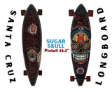 Santa Cruz Sugar Skull 43.5" Pintail Longboard Complete USED Estate Find - Premier Estate Gallery A