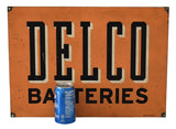 Metal Delco Batteries Sign Vintage Industrial Decor Man Cave Wall Display - Premier Estate Gallery 2