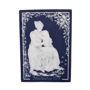 Villeroy and Bach Jasperware Mother's Day Plaque Cameo Relief Mettlach - Premier Estate Gallery 
