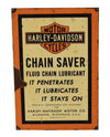 Retro Harley-Davidson Chain Saver Lubricant Metal Sign  - Premier Estate Gallery