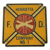 Firefighting Collectible Big Vintage Henrietta Fire Dept Company No 1 Enamel Badge Henrietta NY - Premier Estate Gallery 1