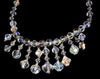 Vintage Aurora Borealis Crystal Fringe Wedding Necklace 10k White Gold Spacers - Premier Estate Gallery 2