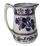 Antique Flow Blue Copper Luster Earthenware Pottery Pitcher Creamer Charles Allerton Sons Victoriana - Premier  Estate Gallery 1