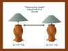 Large Bamboo Rattam Ribbon Table Lamp Vintage Coastal Natural MCM Boho Decors - Premier Estate Gallery 1
