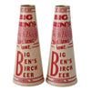 1950s Big Ben's Birch Beer Catawissa Bottling Conical Waxed Containers X2, Vintage Soda Advertising - Premier Estate Gallery