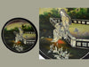 Chinese Black Lacquer Hand Painted Oriental Ladies Garden Wall Plaques MOP Inlay - Premier Estate Gallery  2