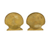 Vintage Solid Brass Seashell Bookends Coastal Nautical Tropical Palm Beach Decor, Gold Coastal Decor