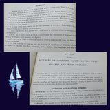 1908 Lloyd's Rules for Building and Classification of Yachts Sail and Steam Illustrated Fold-Outs, Rare Antique Nautical Book