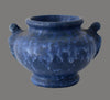 Vintage Brush McCoy Art Pottery Handled Jardiniere Periwinkle Blue Vellum Matte Glaze - Premier Estate Gallery 1
