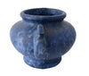 Vintage Brush McCoy Art Pottery Handled Jardiniere Periwinkle Blue Vellum Matte Glaze