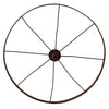 Antique Farmhouse Wall Decor Metal Spoke Wheel, Antique Metal Cart Wheel 23 5/8 Inch - Premier Estate Gallery