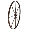 Antique Farmhouse Wall Decor Metal Spoke Wheel, Antique Metal Cart Wheel 23 5/8 Inch - Premier Estate Gallery 1
