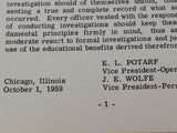 Vintage Chicago Burlingon Quincy Railroad CBQ RR Manual of Investigation 1959