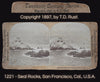 Antique Stereoscope Cards Cliff House Seal Rocks 1897 San Francisco Historical Collectible