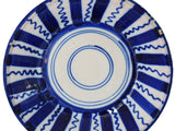 Farmhouse Cobalt Blue White Tin Glaze Pottery Faience Bowl Spain - Premier Estate Gallery  1