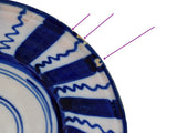 Farmhouse Cobalt Blue White Tin Glaze Pottery Faience Bowl Spain 18th Century