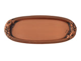 Art Nouveau Style Copper Oval Dresser Vanity Receiving Tray Albert Gilles  - Premier Estate Gallery