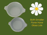 1960s Pyrex Crazy Daisy Round Casserole Set with Some Lids Great MCM Kitchen Style