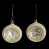 Vintage Czechoslovakia Mercury Glass Indented Reflector Ornaments Pair c1930 - Premier Estate Gallery 1