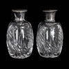 Antique Pair Large Cut Crystal Perfume Bottles or Use for Whiskey Decanters  - Premier Estate Gallery