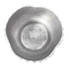 Vintage Dansk Modernist Cast Aluminum Bowl Asymmetrical Ribbed MCM Decor