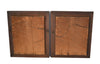 Victorian Deep Walnut Frames X2 Gilt Liner Large Tin-Types Frames VG Cond