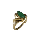 Estate 14k Gold Emerald Ring 1.02 carats, Vintage Emerald Engagement Ring 14k Gold - Premier Estate Gallery 3