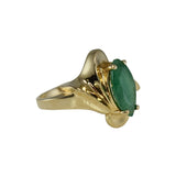 Estate 14k Gold Emerald Ring 1.02 carats, Vintage Emerald Engagement Ring 14k Gold - Premier Estate Gallery 2