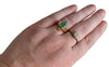 Estate 14k Gold Emerald Ring 1.02 carats, Vintage Emerald Engagement Ring 14k Gold