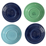 Estate Fiesta Ware Bread and Butter Plates 5 pc Older Marks 1936-1969 Light Green Cobalt Turquoise