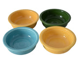 Fiesta Ware Vintage Fruit Bowls Forest Green Yellow (Old) Turquoise X4  - Premier Estate Gallery 1