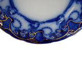 Antique H Alcock Delamere Flow Blue Soup Bowl Gilt Trim Gorgeous - Premier Estate Gallery 2