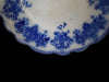 Antique Flow Blue Grindley Clarence Dinner Plate Blue and White w Raised Decoration