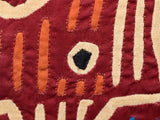 1920s Mola Kuna Applique Textile Art Panama Indians Hand Stitched Folk Art