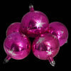 1950s Hot Pink Fuchsia Mercury Glass Starburst Christmas Ornaments Poland X6 Great MCM Decor - Premier Estate Gallery 2
