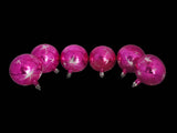 1950s Hot Pink Fuchsia Mercury Glass Starburst Christmas Ornaments Poland X6 Great MCM Decor - Premier Estate Gallery 5