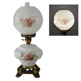 Victorian Style Hurricane Lamp Phoenix Art Glass Gone with the Wind Table Lamp, Victorian or French Country Style Lighting - Premier Estate Gallery