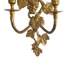 1960s Gilt Iron Grape and Vine Candle Sconce Hollywood Regency, Gold Decor, French Country Style
