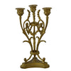 Antique Gold Candelabra 3 Light Iron Victorian Candle Holder, Gold Decor, French Country - Premier Estate Gallery 1