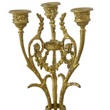 Antique Gold Candelabra 3 Light Iron Victorian Candle Holder, Gold Decor, French Country - Premier Estate Gallery 2